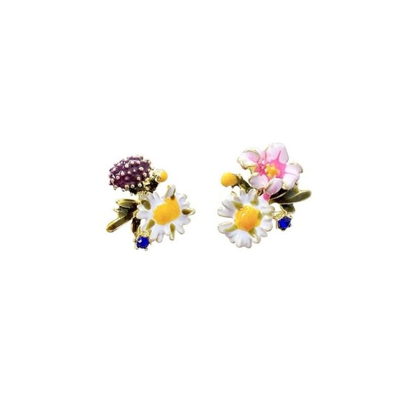 Sweet forest-style daisy flower earrings - Picture 6 of 6